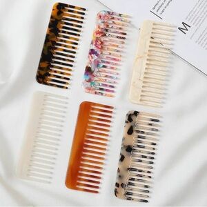 Set of 6 Colorful Hair Combs